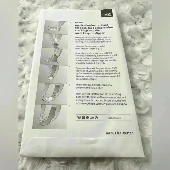 Medi Assure 20-30 Calf Open Toe Medical Compression Stockings - Picture 10 of 10